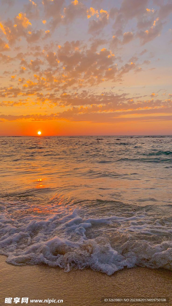 海边夕阳