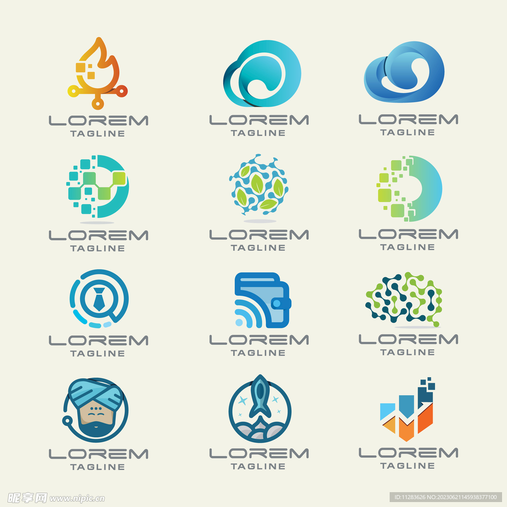 科技logo素材