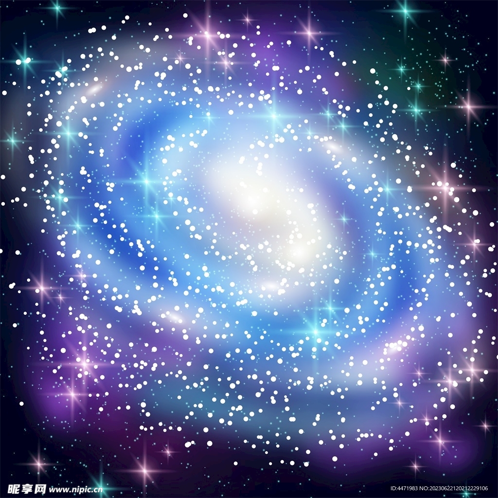 神秘星空背景 
