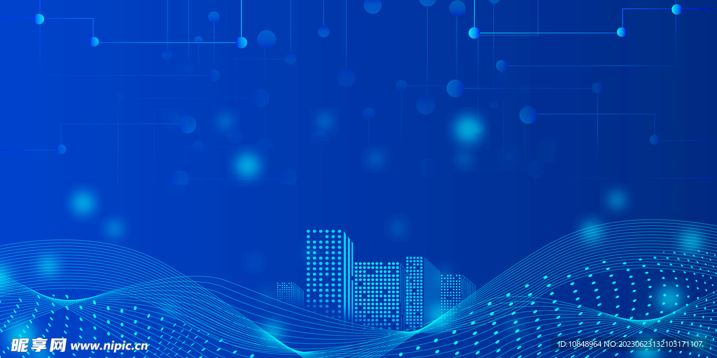 蓝色科技背景
