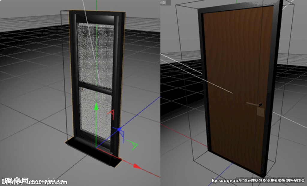 C4D模型 窗户