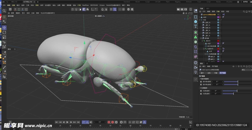 C4D模型 虫子