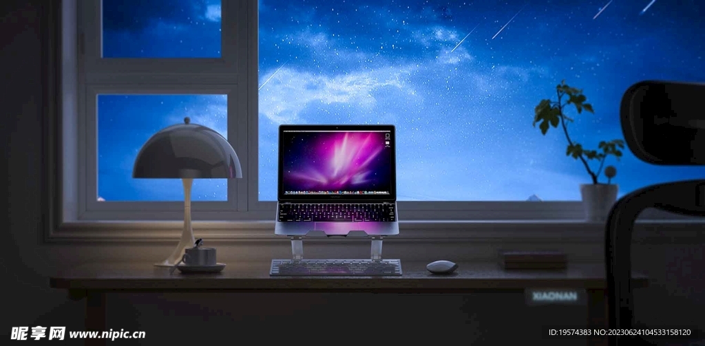 C4D模型 电脑桌