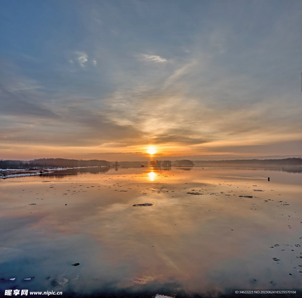 大海夕阳