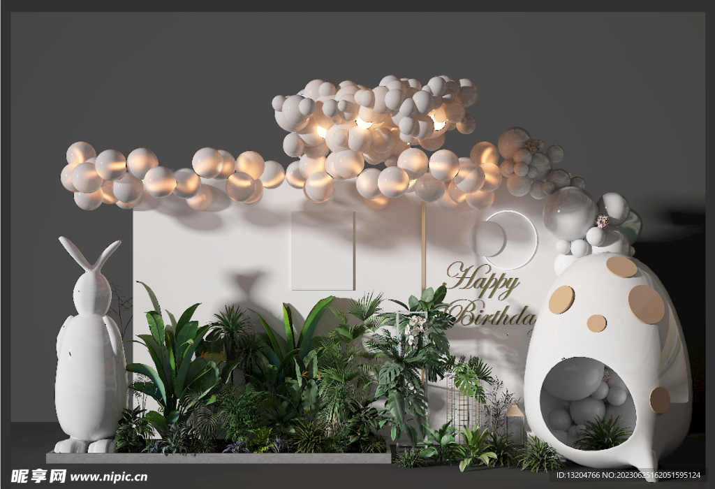 宝宝生日宴会美陈