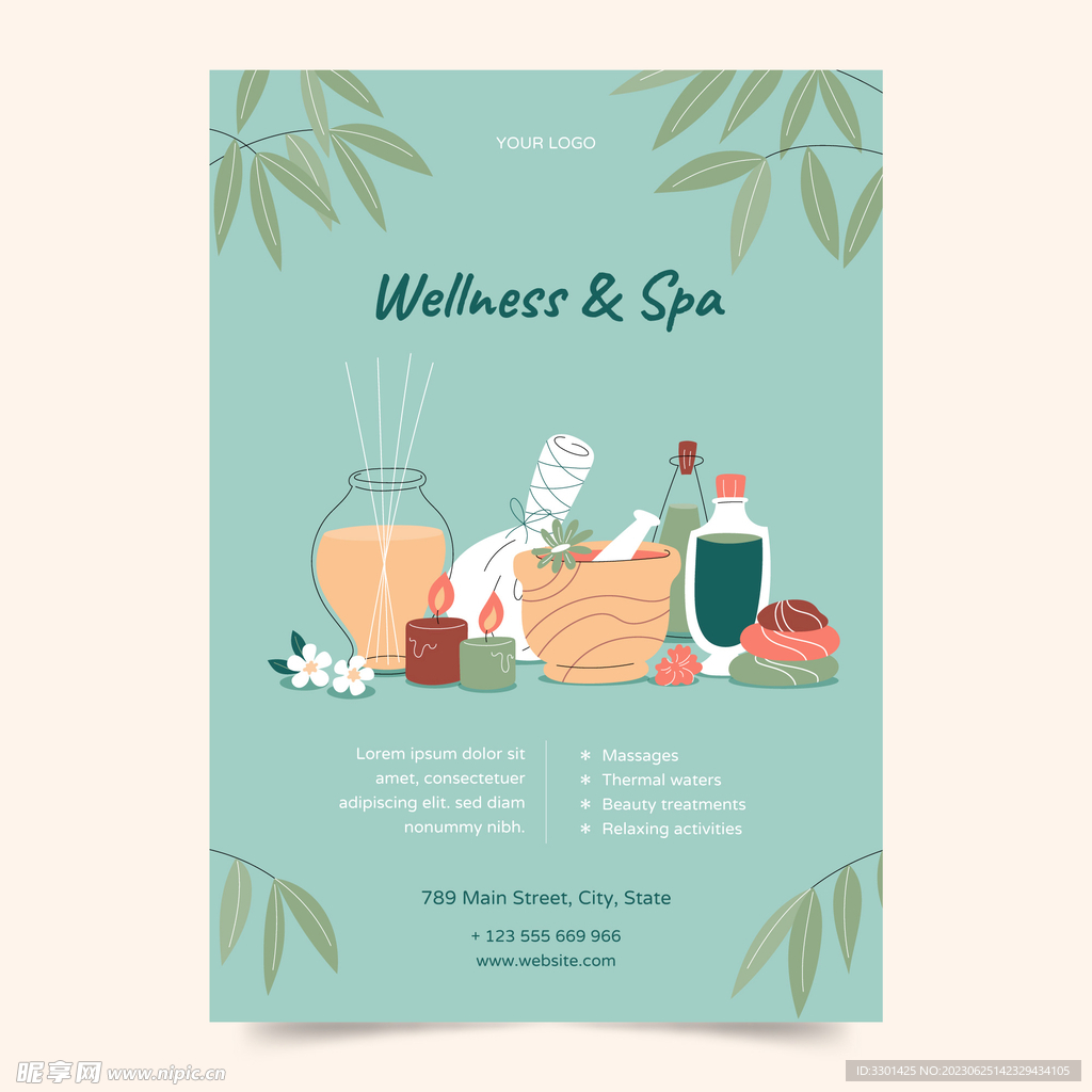 SPA健康海报 