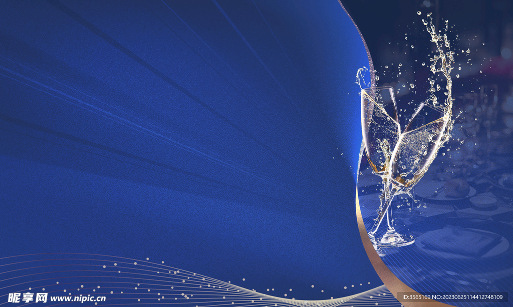 洋酒晚宴背景素材