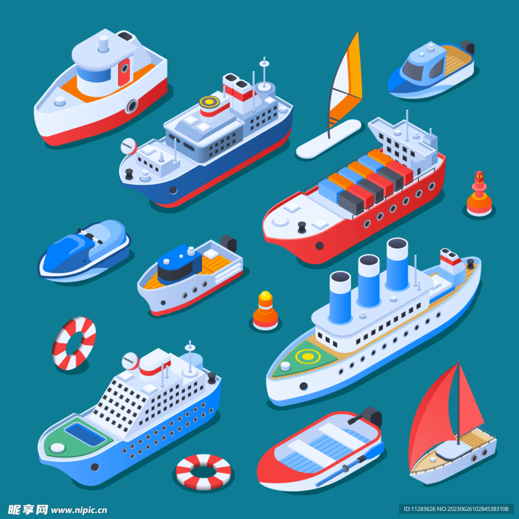 轮船插画