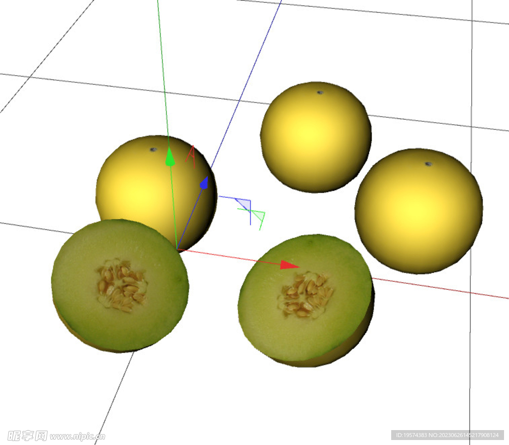 C4D模型 水果  