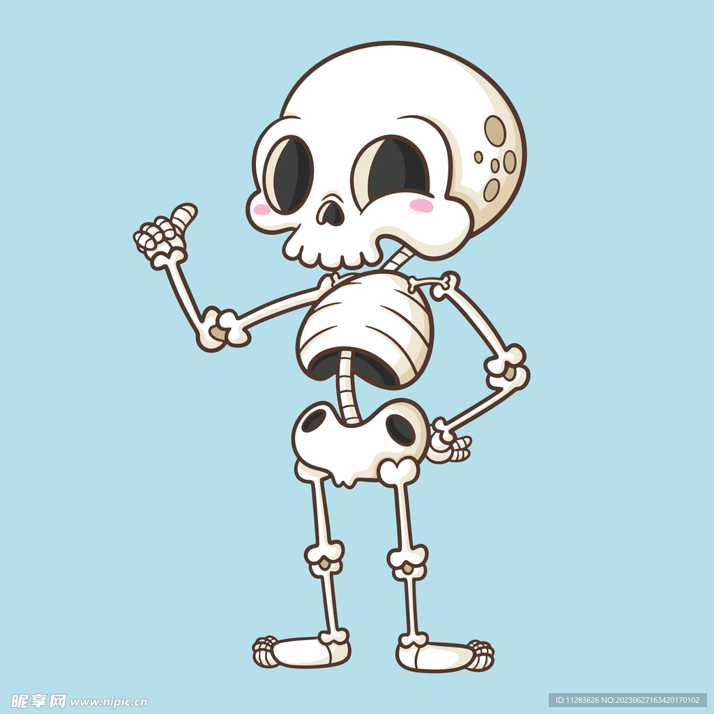 卡通骷髅