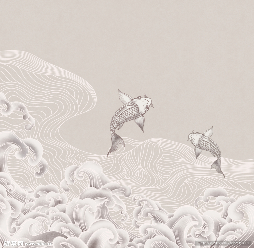 国画山水背景