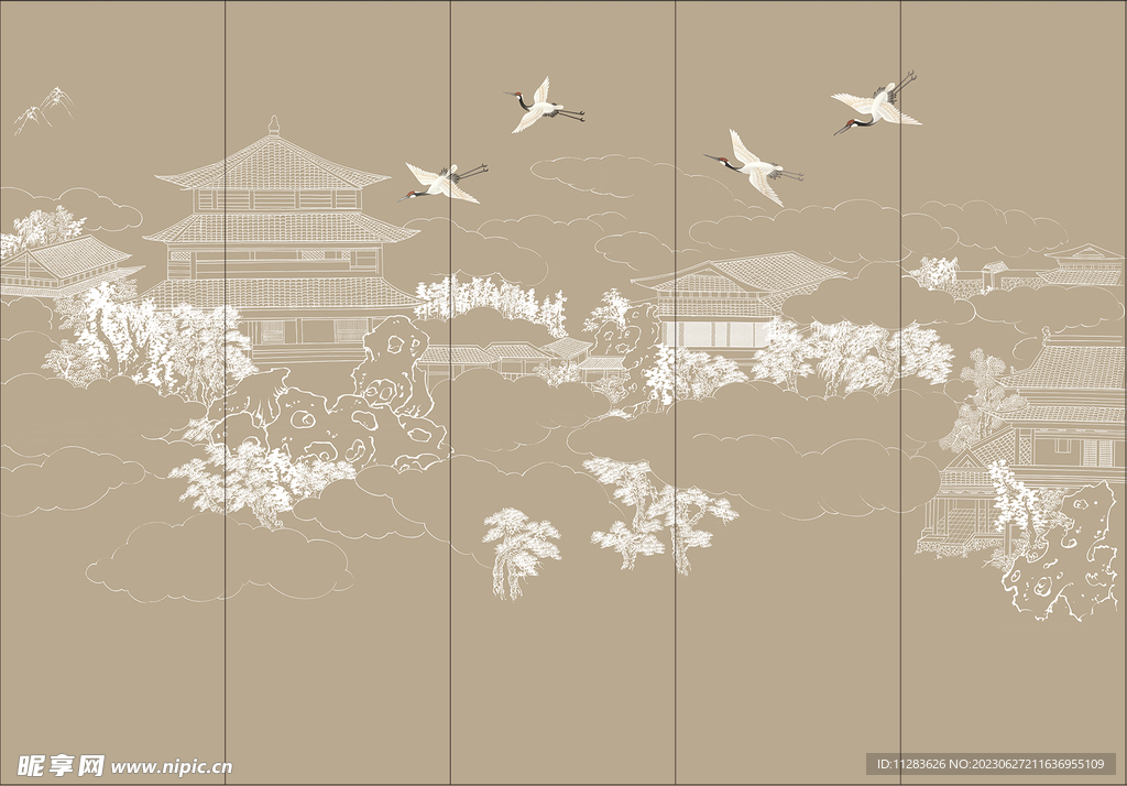 中国风水墨背景