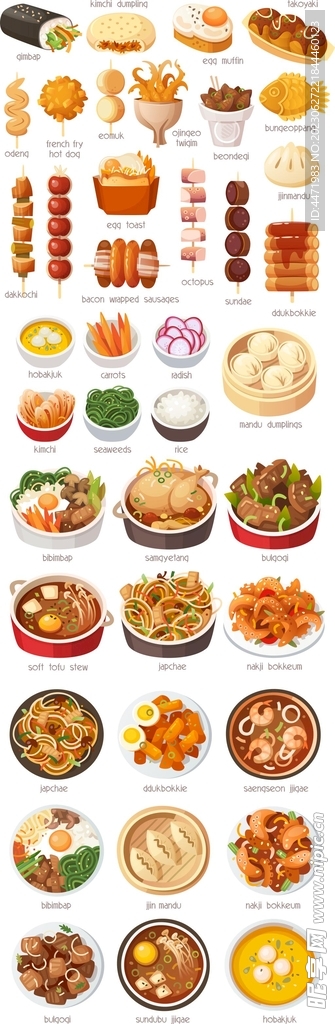 街边小吃素材