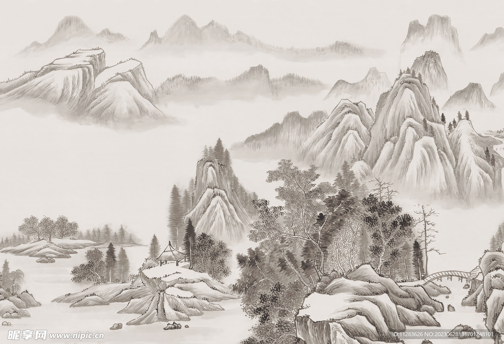 国画水墨背景