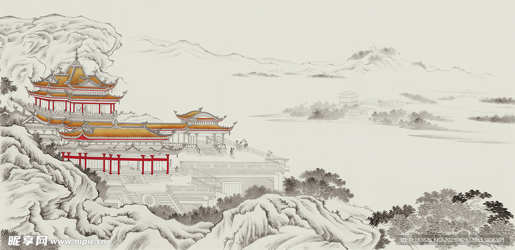 国画水墨背景