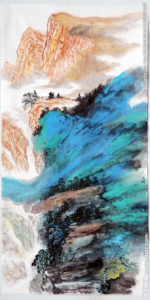 水墨山水画