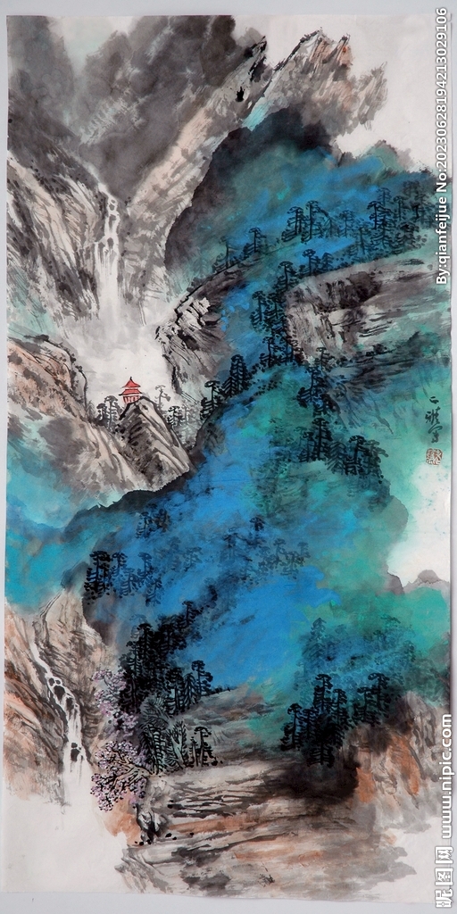 水墨山水画