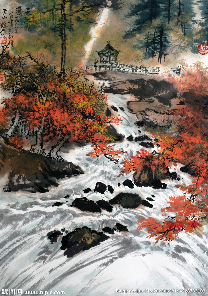 水墨山水画