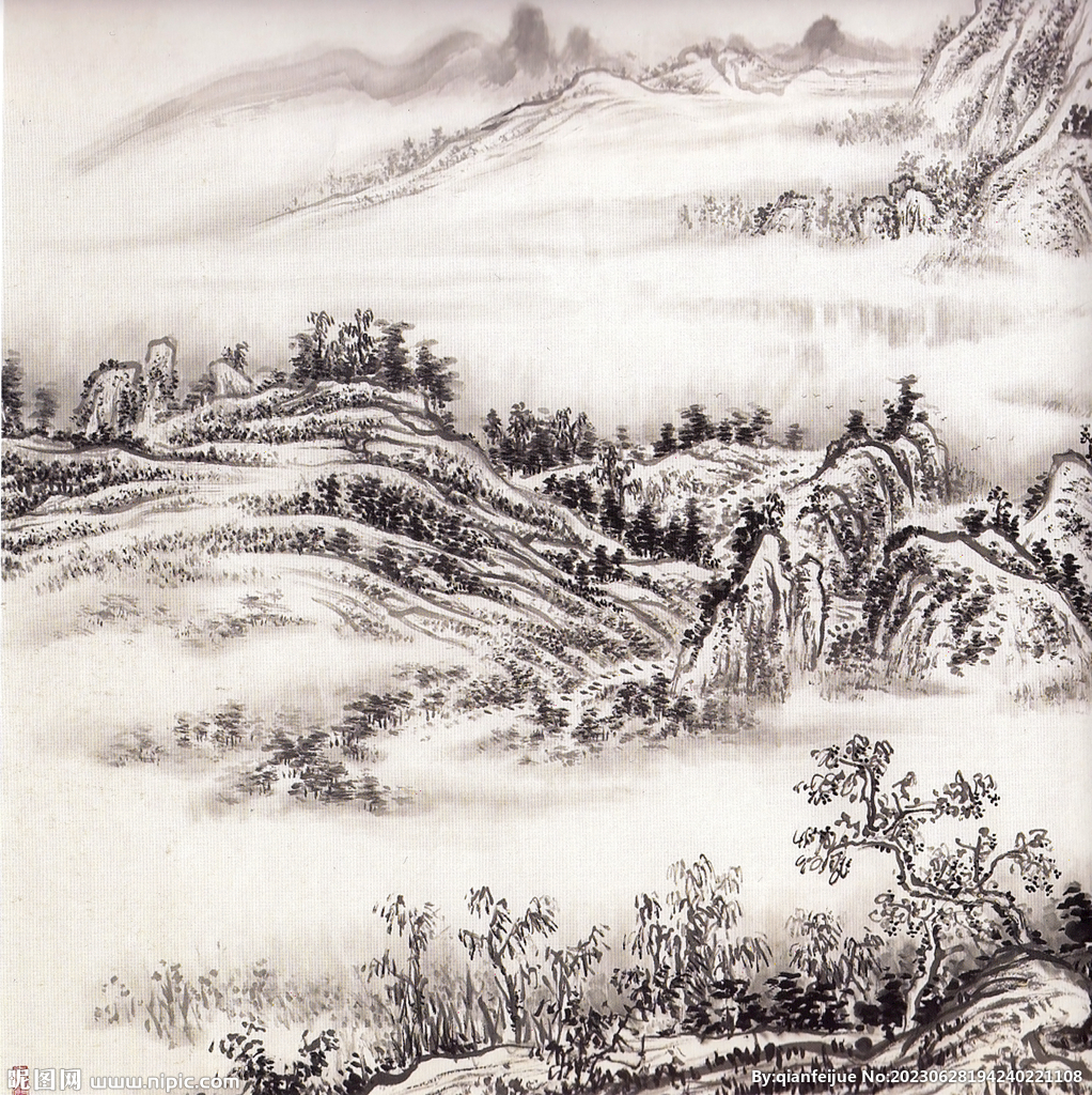 水墨山水画