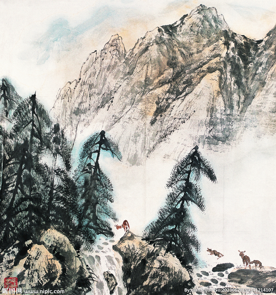 水墨山水画