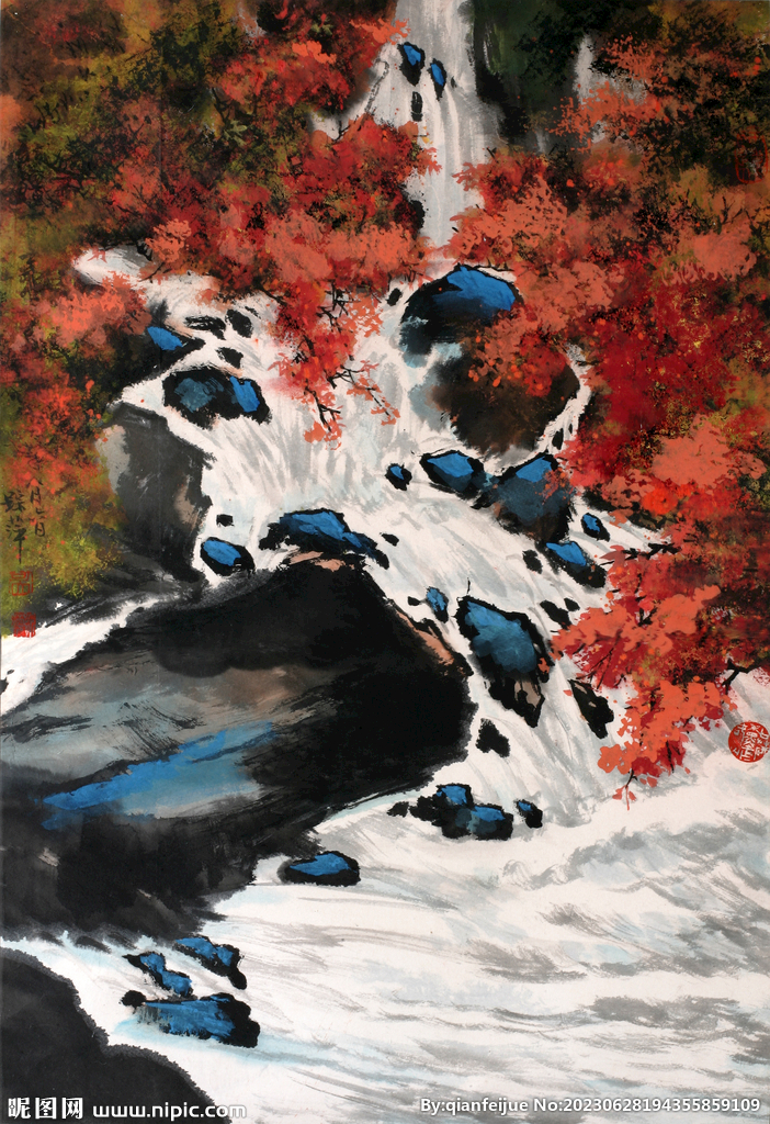 水墨山水画