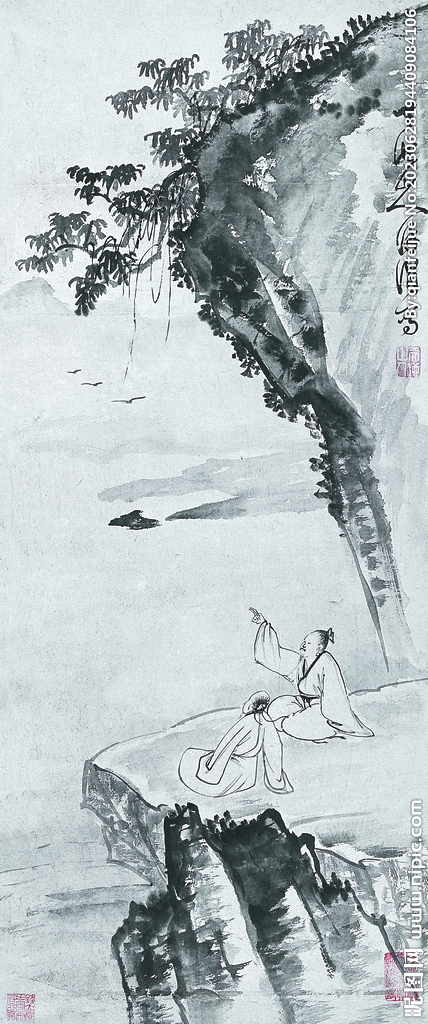 水墨山水画