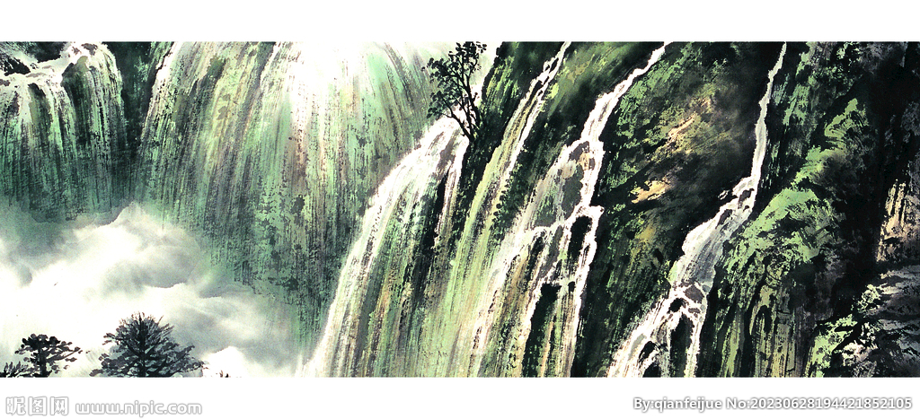 水墨山水画
