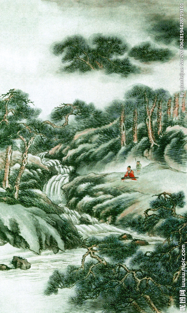 水墨山水画