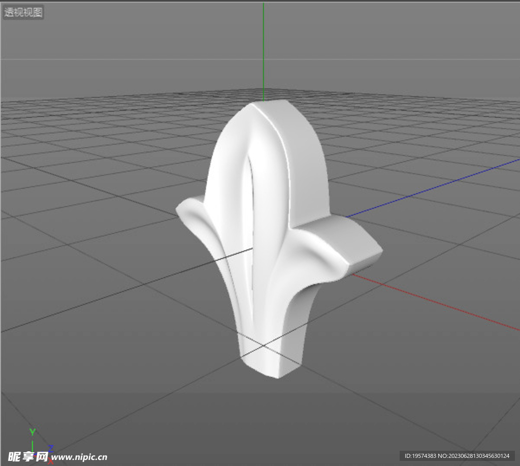  C4D模型 欧式雕花  