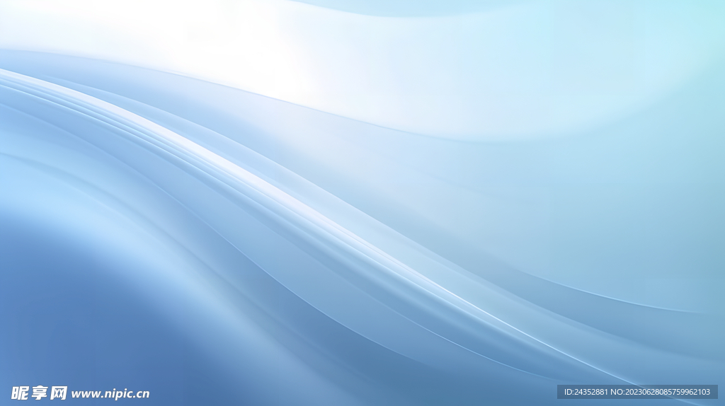 蓝色波纹丝绸背景