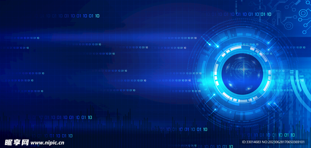 蓝色背景展板图片