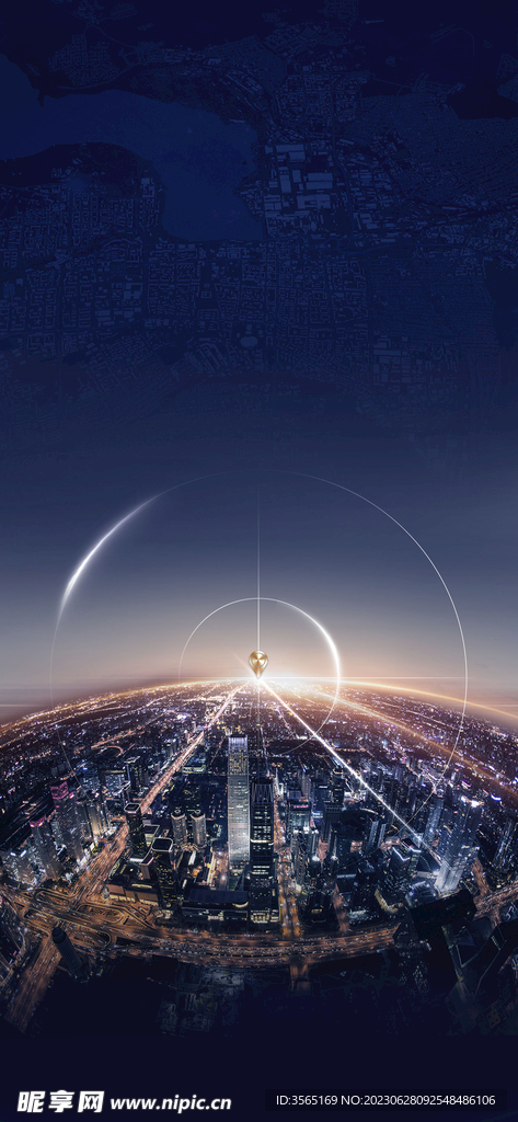 地产金融财富中心海报素材