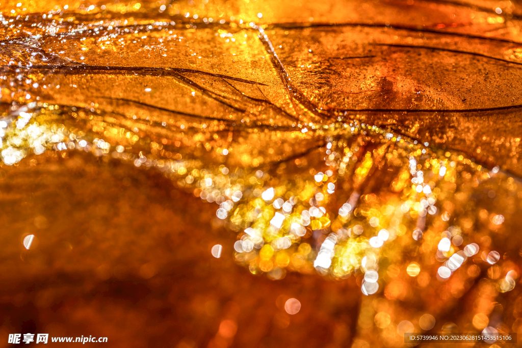 琥珀金磨砂金属质感背景