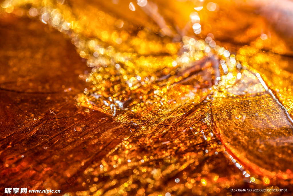 琥珀金磨砂金属质感背景