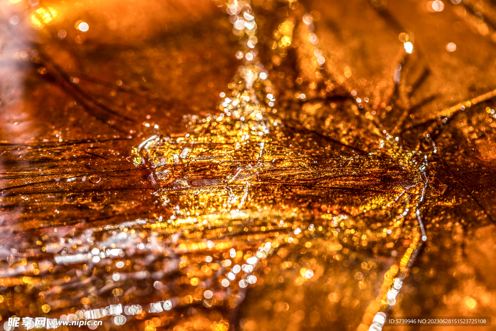 琥珀金磨砂金属质感背景