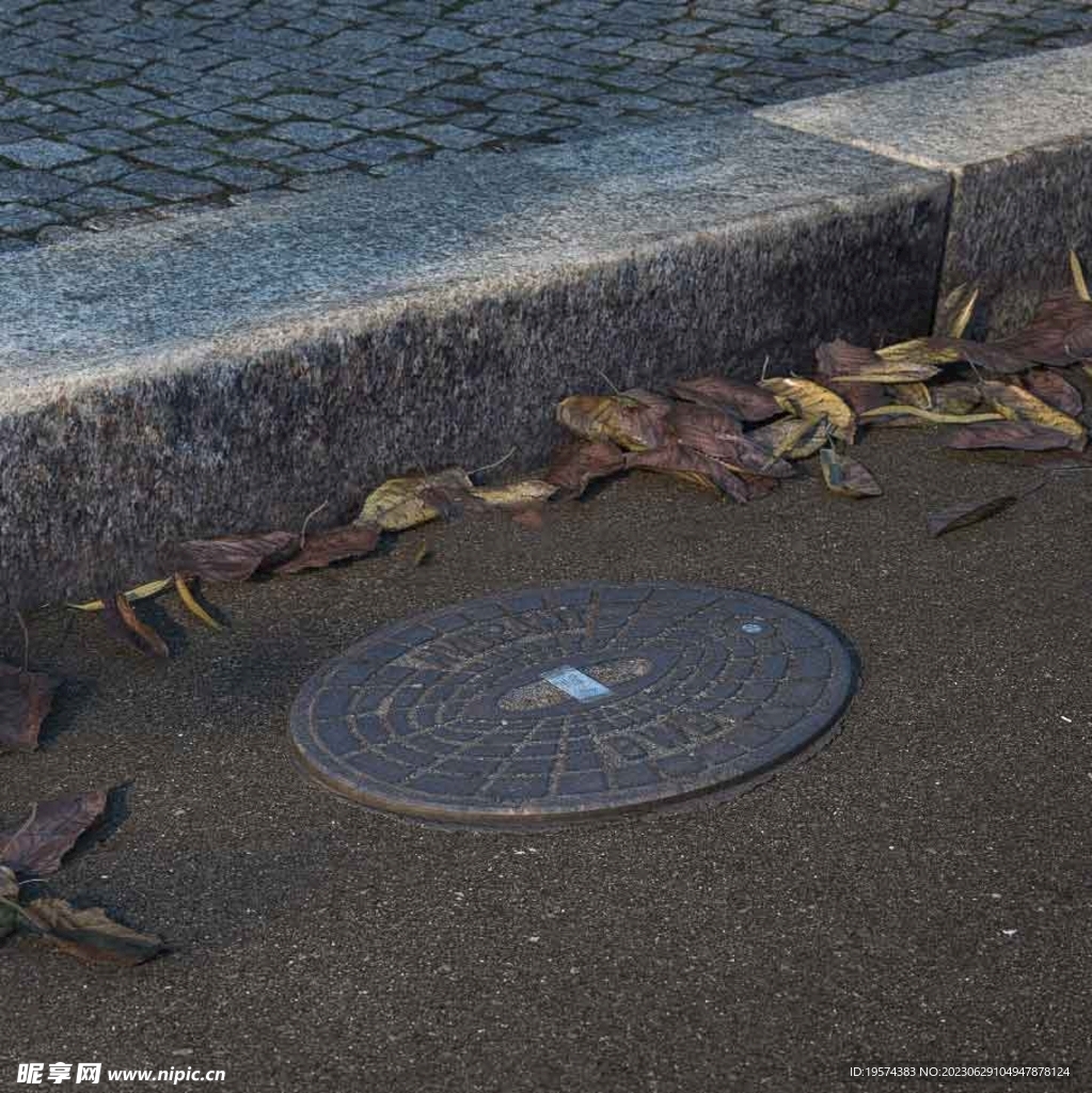 C4D模型 井盖 