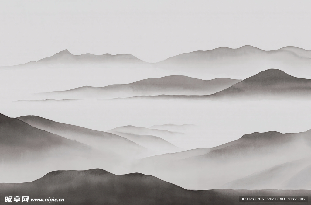 国画山水背景