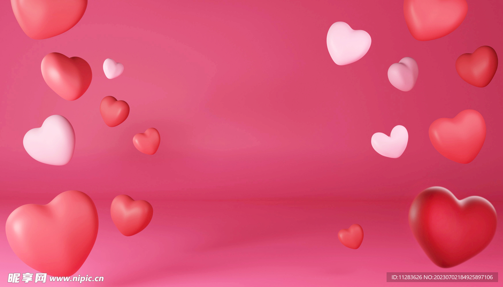 浪漫爱心背景