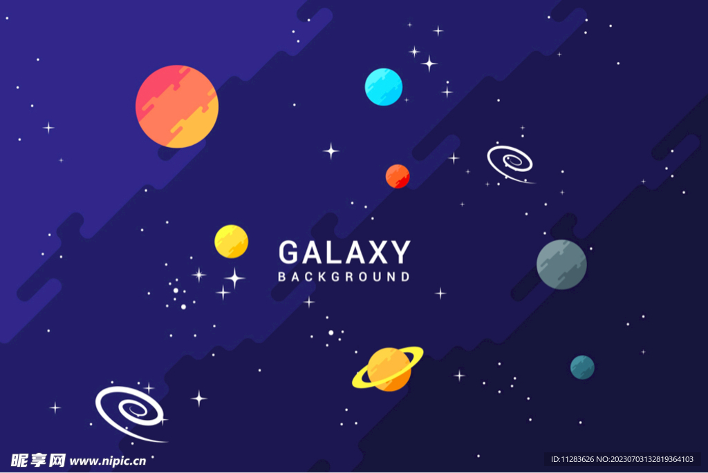 卡通宇宙背景
