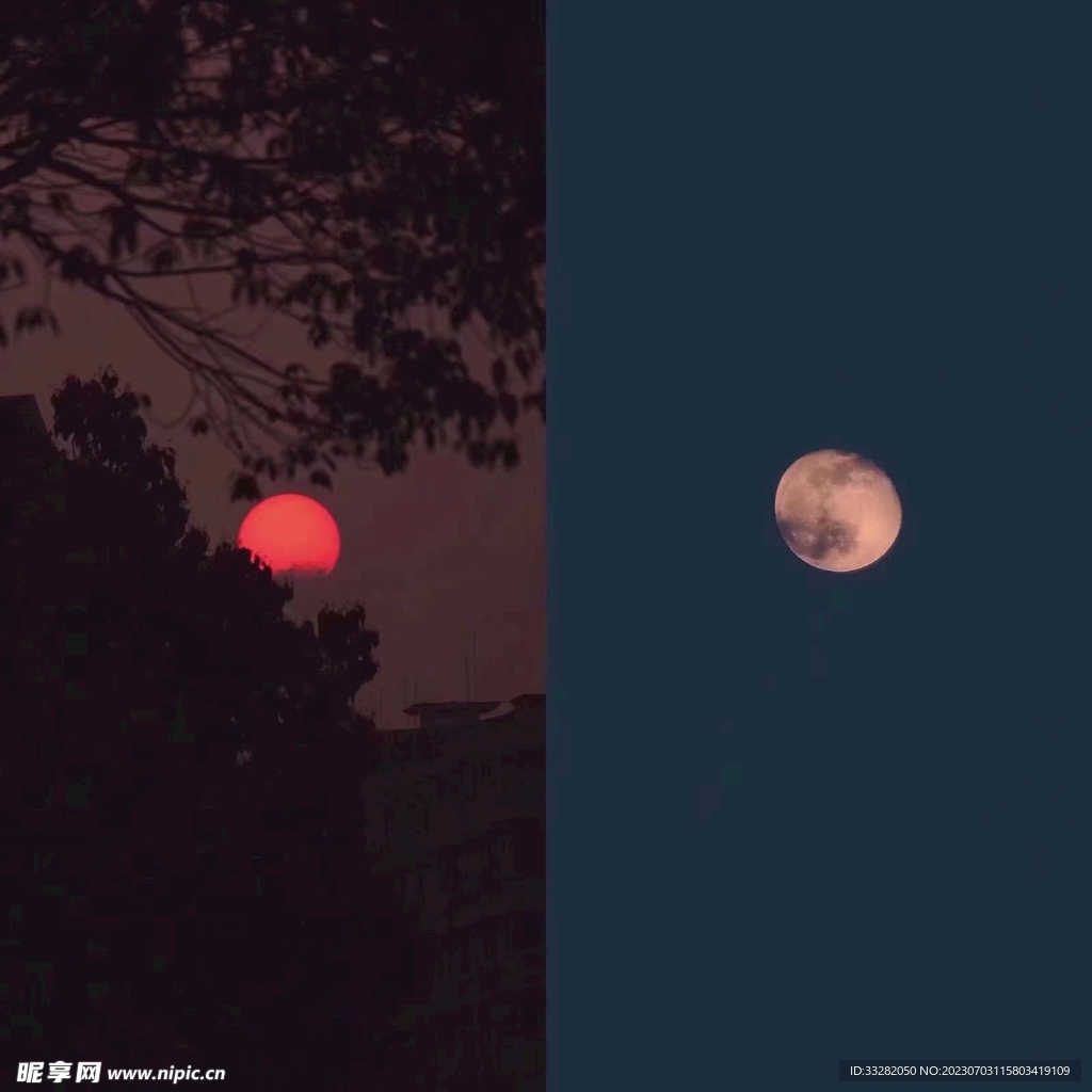 月亮太阳