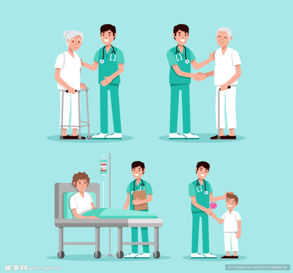 医护插画