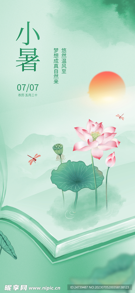 小暑海报 
