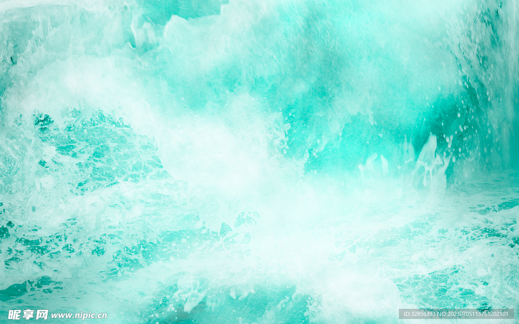 绿色水波纹波浪水花渐变背景