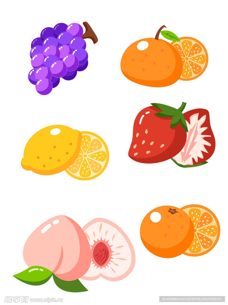 卡通水果