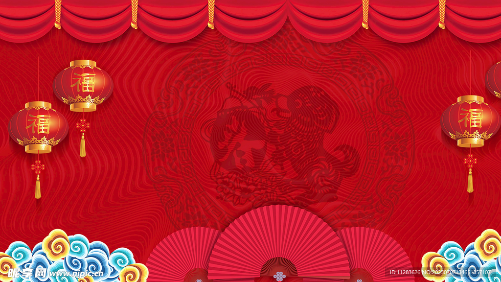 红色喜庆背景