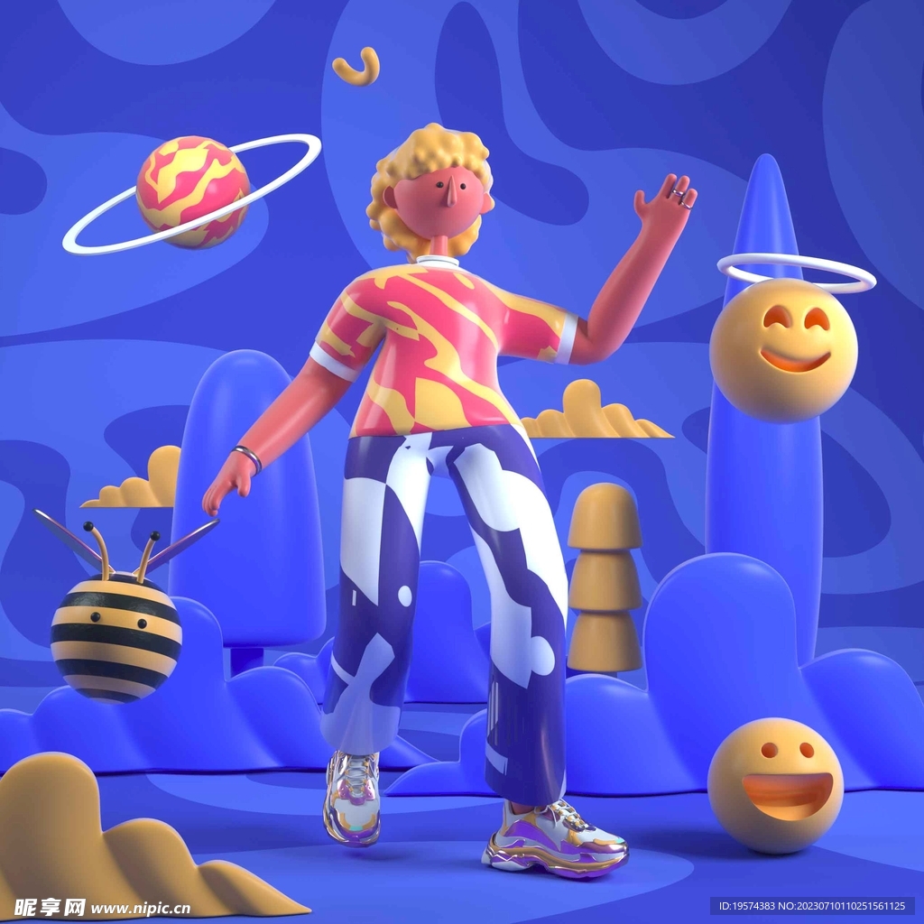C4D模型 表情包  