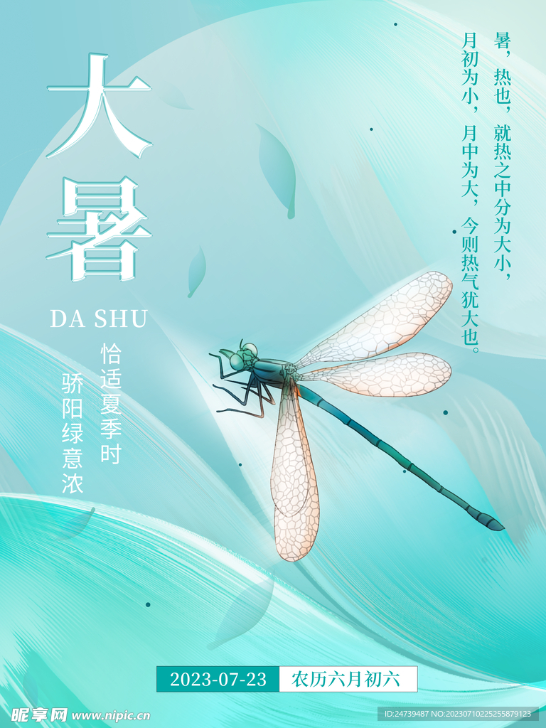大暑海报
