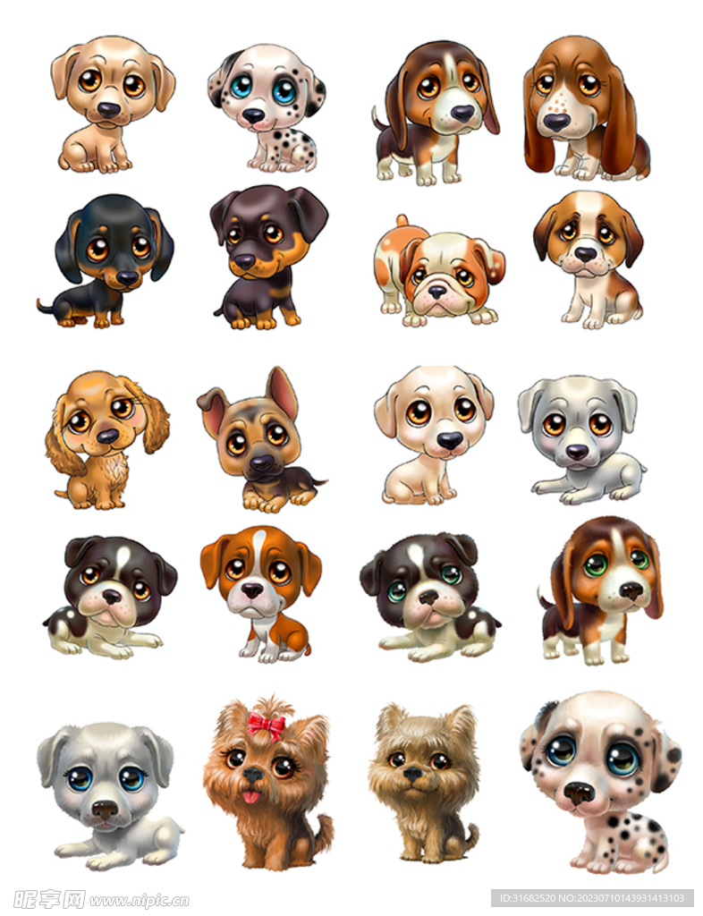 卡通可爱小狗合集