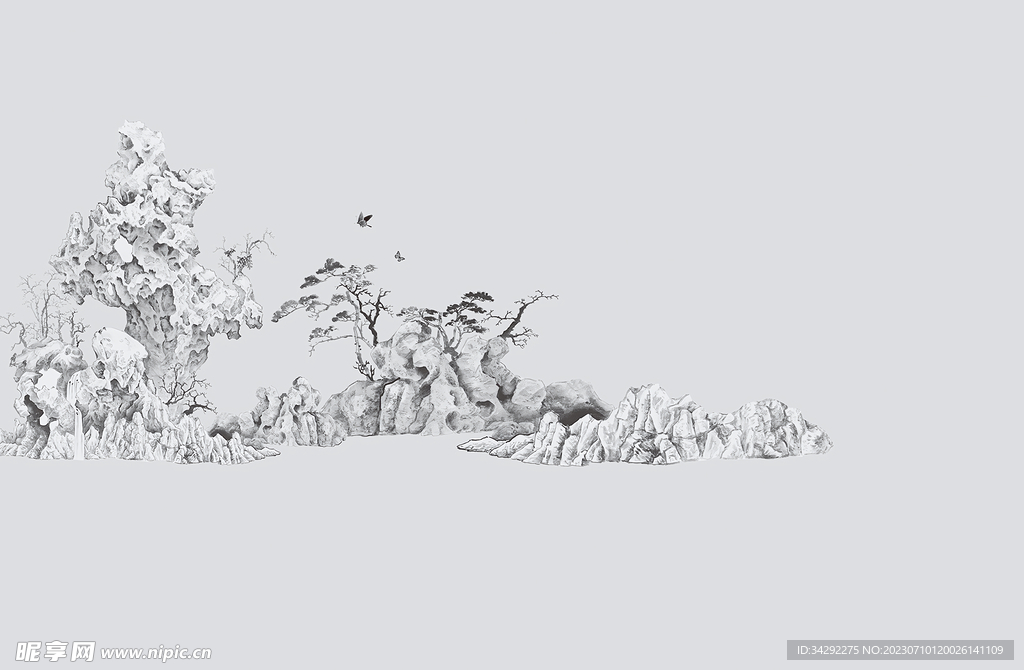 国画山水画