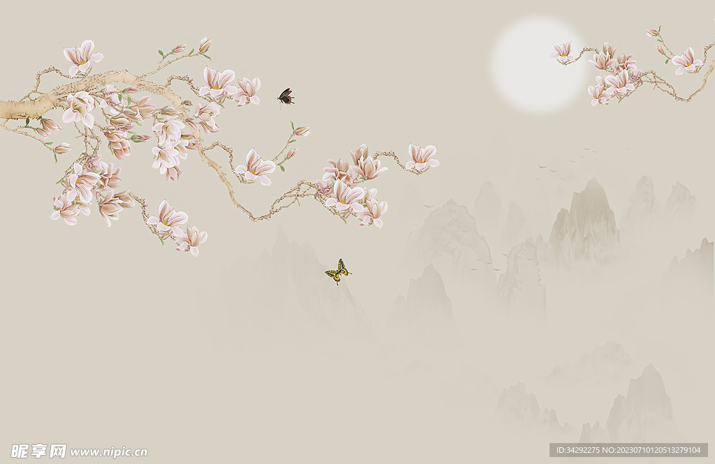 国画山水画